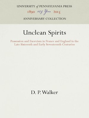 cover image of Unclean Spirits